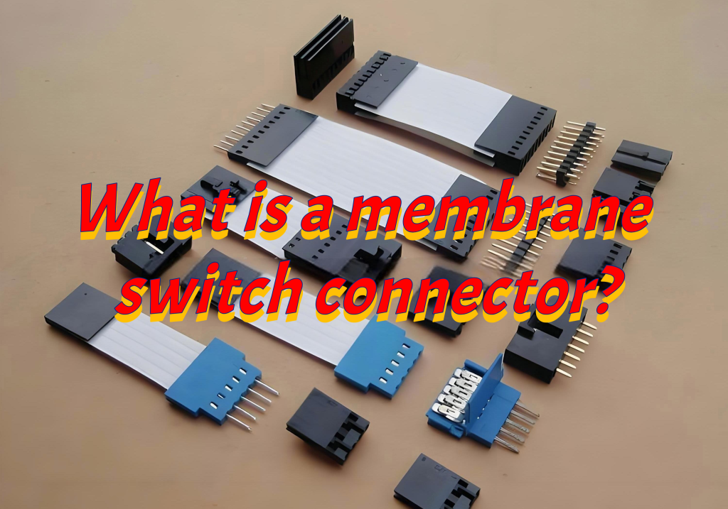 What is a membrane switch bar and board connector?